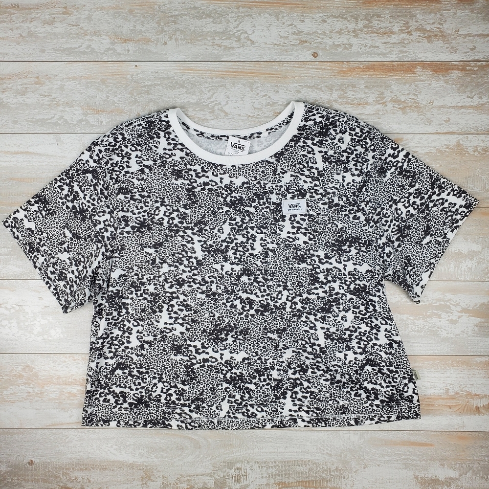 Vans Cheetah Crop Tee Womens